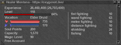 Signature for player Healer Montana