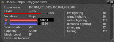 Signature for player Heden