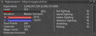 Signature for player Highonweed