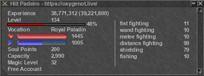Signature for player Hilt Padeiro