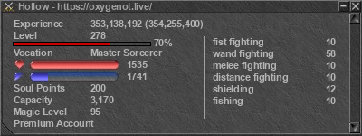 Signature for player Hollow