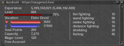 Signature for player Isodruid