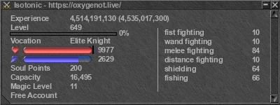 Signature for player Isotonic