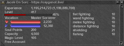 Signature for player Jacek On Sorc