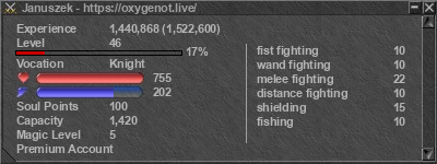 Signature for player Januszek