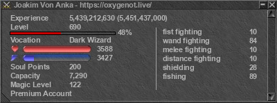 Signature for player Joakim Von Anka