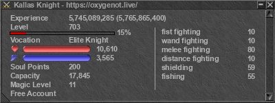 Signature for player Kallas Knight