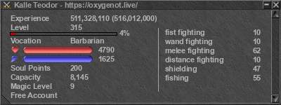 Signature for player Kalle Teodor