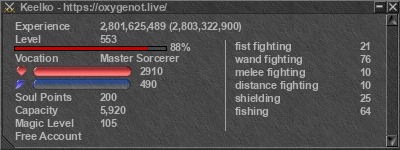 Signature for player Keelko