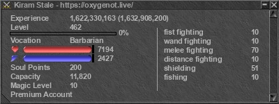 Signature for player Kiram Stale