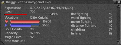 Signature for player Knigge