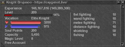 Signature for player Knight Brujasoo