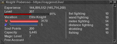 Signature for player Knight Poderoso