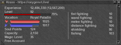 Signature for player Kraxx