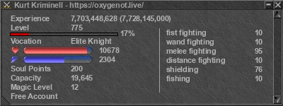 Signature for player Kurt Kriminell