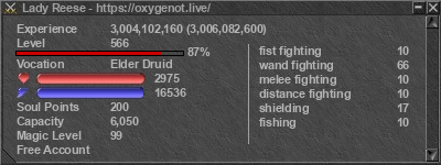 Signature for player Lady Reese