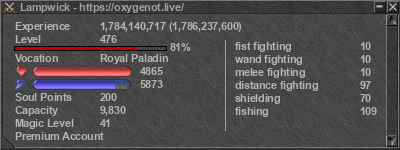 Signature for player Lampwick