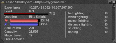 Signature for player Lasse Skallklyvare