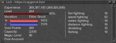 Signature for player Lich