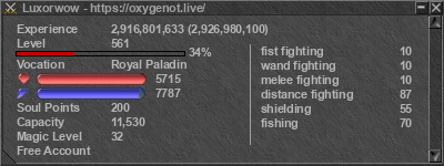 Signature for player Luxorwow