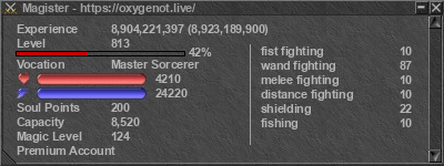 Signature for player Magister