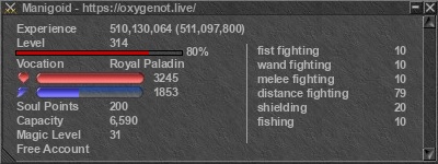 Signature for player Manigoid