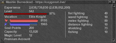 Signature for player Mashle Burnedead