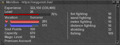 Signature for player Meridius