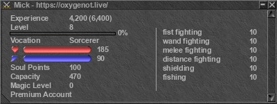 Signature for player Mick