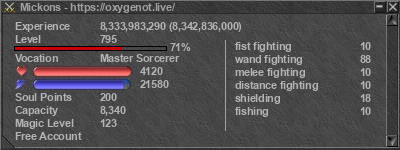 Signature for player Mickons