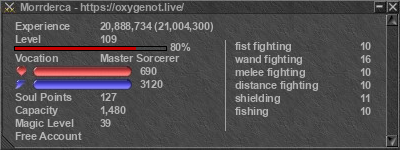 Signature for player Morrderca