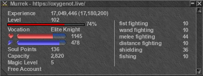 Signature for player Murrek