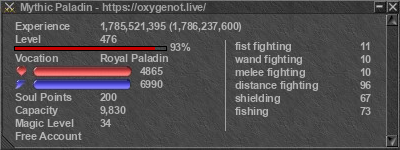 Signature for player Mythic Paladin
