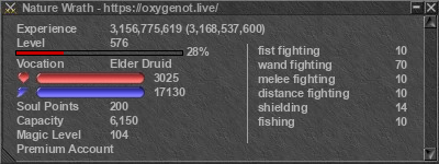 Signature for player Nature Wrath