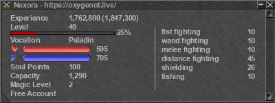 Signature for player Nexora