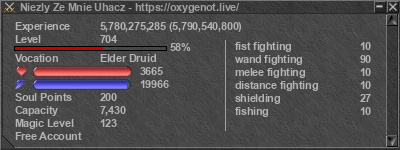 Signature for player Niezly Ze Mnie Uhacz