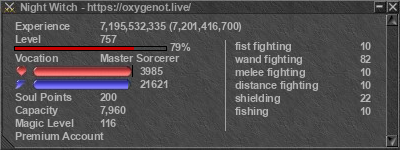 Signature for player Night Witch