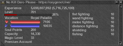 Signature for player No Kill Daro Please