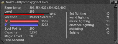 Signature for player Norza