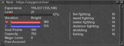 Signature for player Note