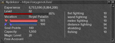 Signature for player Nydekzor