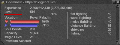 Signature for player Odominate