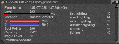 Signature for player Olevvniczak