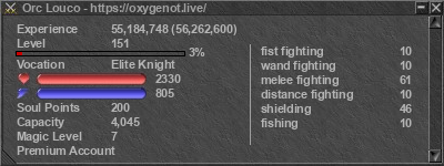 Signature for player Orc Louco