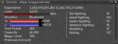 Signature for player Oromis