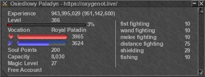 Signature for player Osiedlowy Paladyn