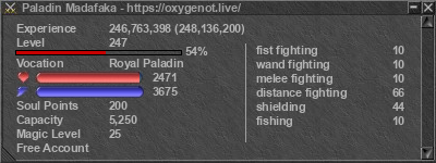 Signature for player Paladin Madafaka