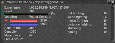 Signature for player Paladino Perdidao