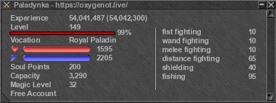 Signature for player Paladynka