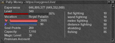 Signature for player Pally Money